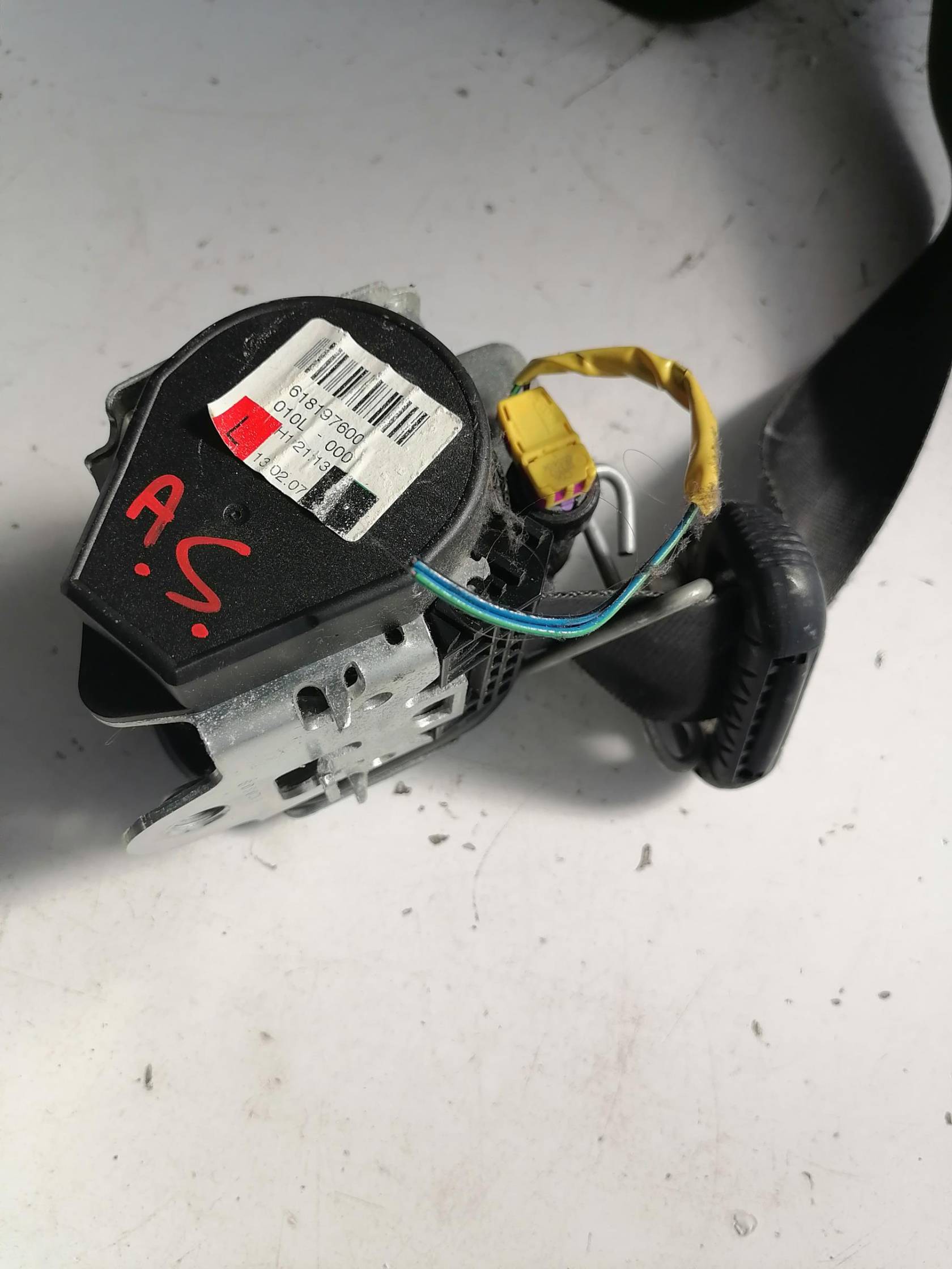 Cintura di sicurezza ant. sx.